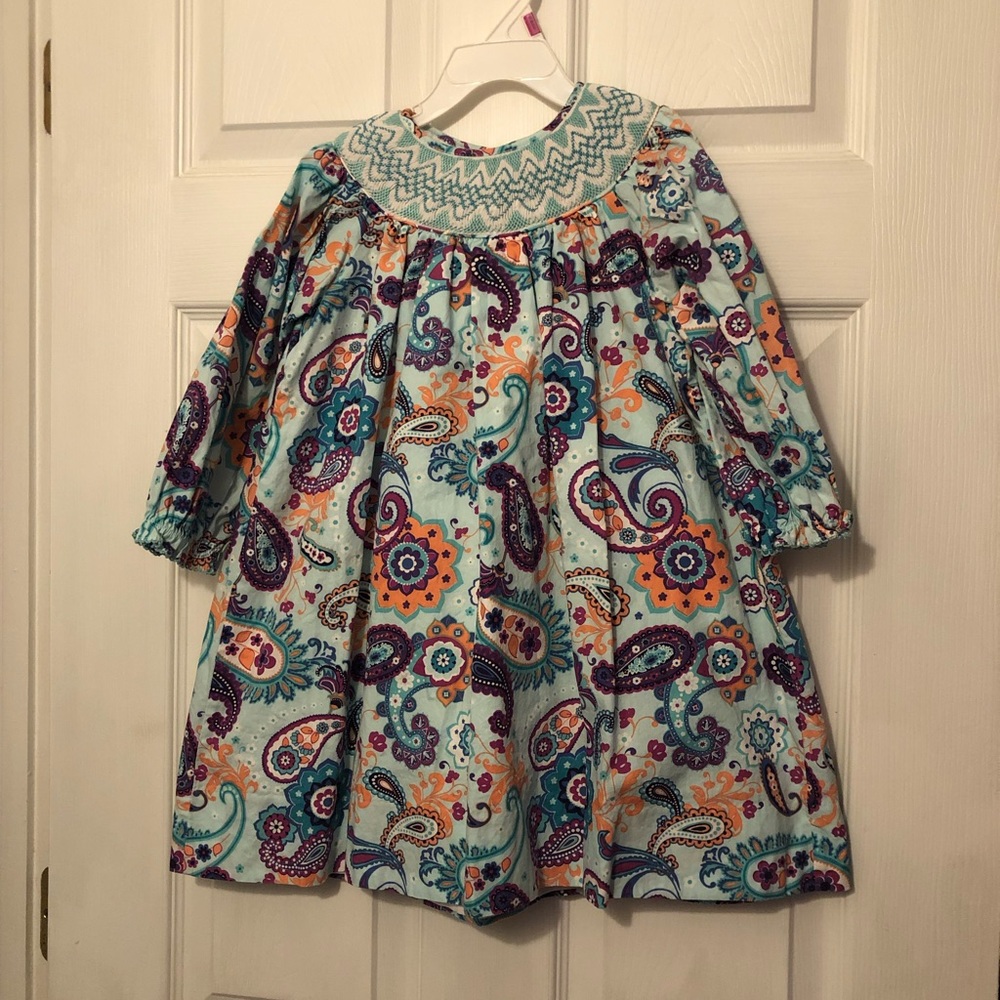 Marmellata paisley long sleeve dress